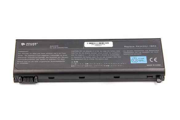 Купити Акумулятор PowerPlant для ноутбуків TOSHIBA Satellite L10 Series (PA3420U-1BAC, TA3420LH) 14.8V 5200m (NB510306) в Україні