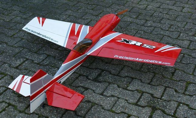 Купити Літак радіокерований Precision Aerobatics XR-52 1321мм KIT (червоний) в Україні
