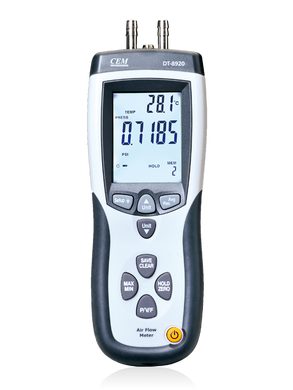 Купити Дифманометр-вимірювач швидкості та витрати повітря з трубкою Піто CEM DT-8920 в Україні