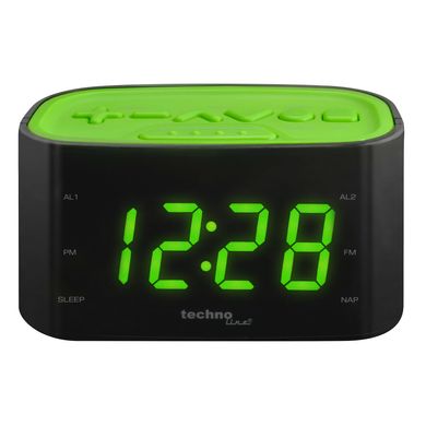 Купити Годинник настільний з радіо Technoline WT465 Black/Green (WT465 grun) в Україні
