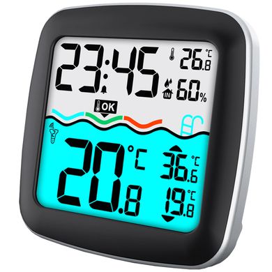 Купить Термогигрометр для бассейна Technoline WS9059 Black (WS9059) в Украине