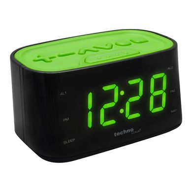 Купити Годинник настільний з радіо Technoline WT465 Black/Green (WT465 grun) в Україні