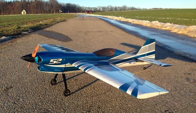 Купить Самолёт радиоуправляемый Precision Aerobatics XR-52 1321мм KIT (синий) в Украине