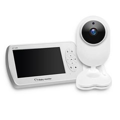 Купить Видеоняня baby monitor беспроводная с большим 4.3" дюймовым монитором INQMEGA BM43, датчик температуры, подсветка, запись видео в Украине