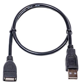 Купити Кабель PowerPlant USB 2.0 AF – AM, 0.5м (KD00AS1210) в Україні