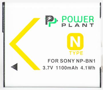 Купити Акумулятор PowerPlant Sony NP-BN1 1100mAh (DV00DV1278) в Україні