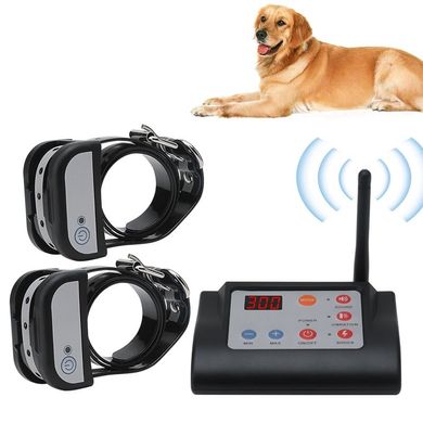 Купити Бездротовий електронний паркан для собак + електронний нашийник для дресирування 2-х собак Petguider 883-2 (з 2-ма нашийниками) в Україні