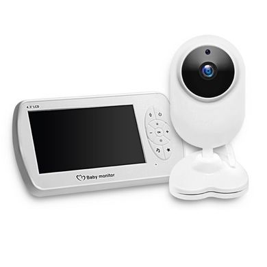Купити Відеоняня baby monitor безпровідна з великим 4.3 " дюймовим монітором INQMEGA BM43, датчик температури, підсвітка, запис відео в Україні