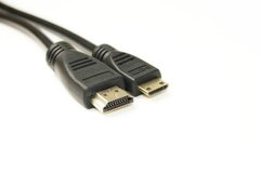 Купить Видео кабель PowerPlant HDMI - mini HDMI, 2м, позолоченные коннекторы, 1.4V (KD00AS1273) в Украине