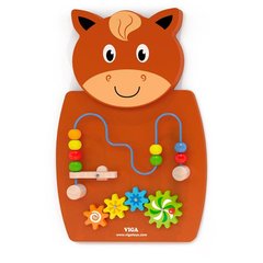 Купити Бізіборд Viga Toys Коник із лабіринтом (50678FSC) в Україні