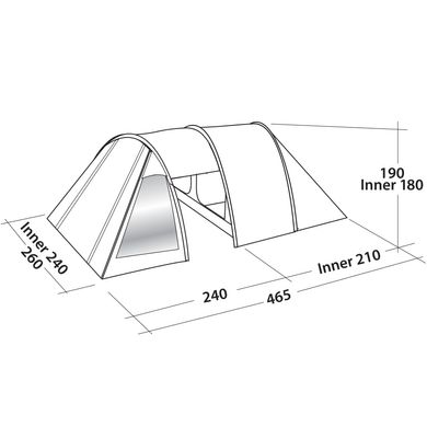 Купить Палатка четырехместная Easy Camp Galaxy 400 Steel Blue (120413) в Украине
