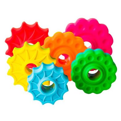 Купить Винтовая пирамидка Fat Brain Toys SpinAgain тактильная (F110ML) в Украине