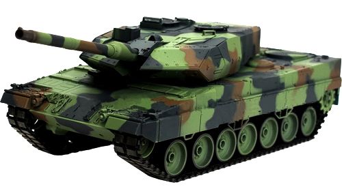 Купить Танк р/у 2.4GHz 1:16 Heng Long Leopard II A6 с пневмопушкой и дымом (HL3889-1) в Украине