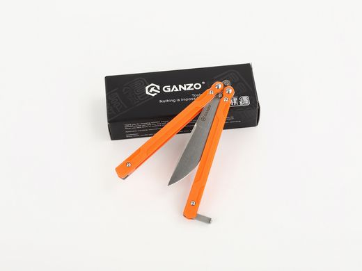Купити Нiж-метелик (балiсонг) Ganzo G766-OR в Україні