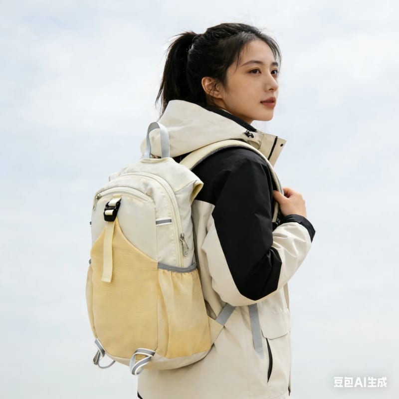 Reflective Strip Hiking Backpack Waterproof Lightweight Backpack Packable Outdoor Mountaineering Tra