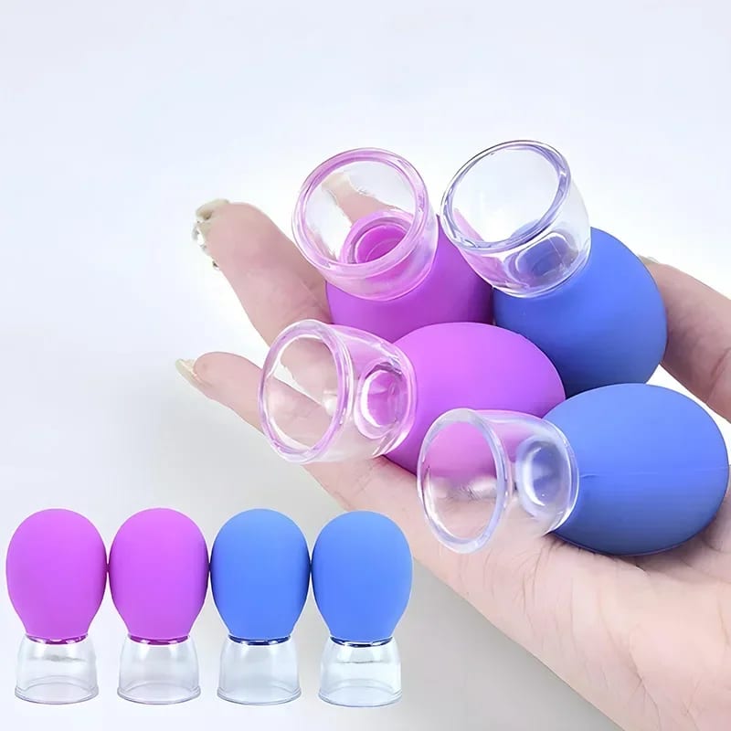 Silicone Cupping Massage Cup For Body Face Neck Eye Massager Vacuum Tank Body Facial Care, Anti-agin