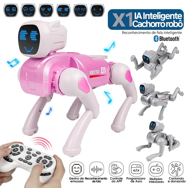Hot AI Smart RC Robot Dog Toys Voice Command Programmable With Singing and Dancing Remote Control AI
