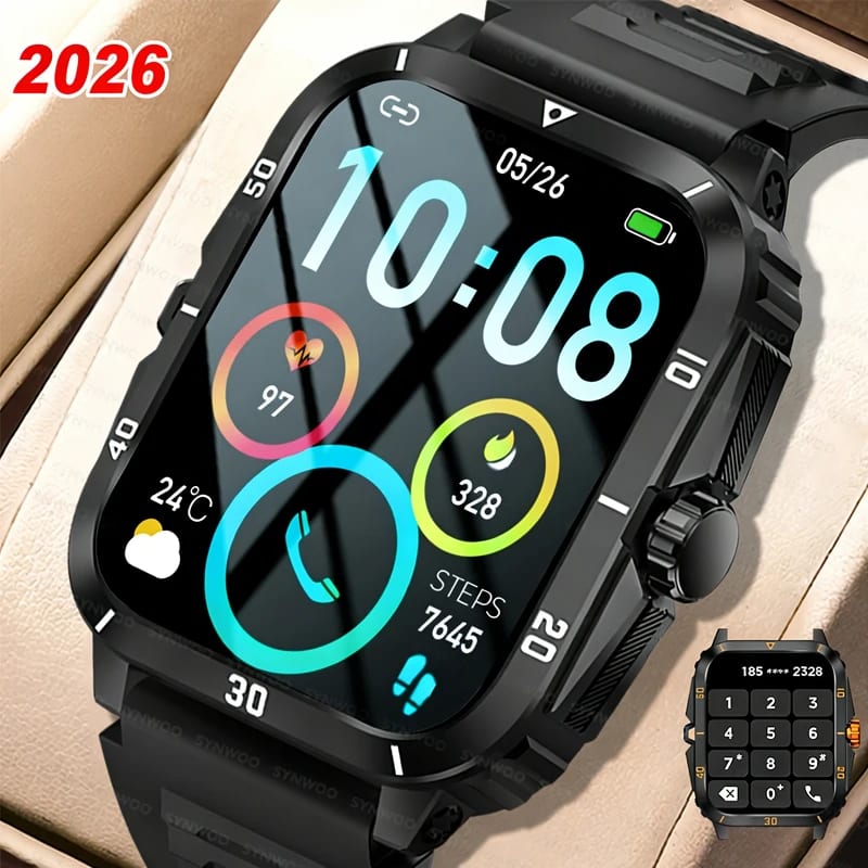 Smartwatch for Men Women - Wireless Call, Message Reminder, Pedometer, Multiple Sports Modes, Weathe