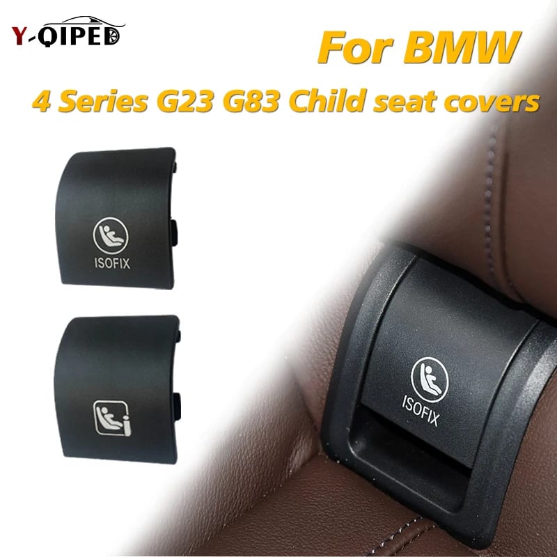 Car Rear Child Seat Fixing ISOFIX Cover for BMW 4 Series G23 G83 Convertible 2021-2025 420i 430i M44