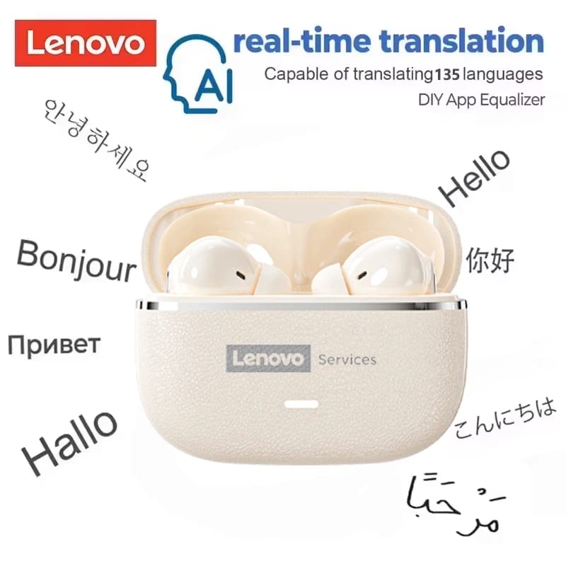 Lenovo 2026 AI Real Time Translation Wireless Earphones TWS Hi-Fi IMAX-level Sound Earphones Stereo 