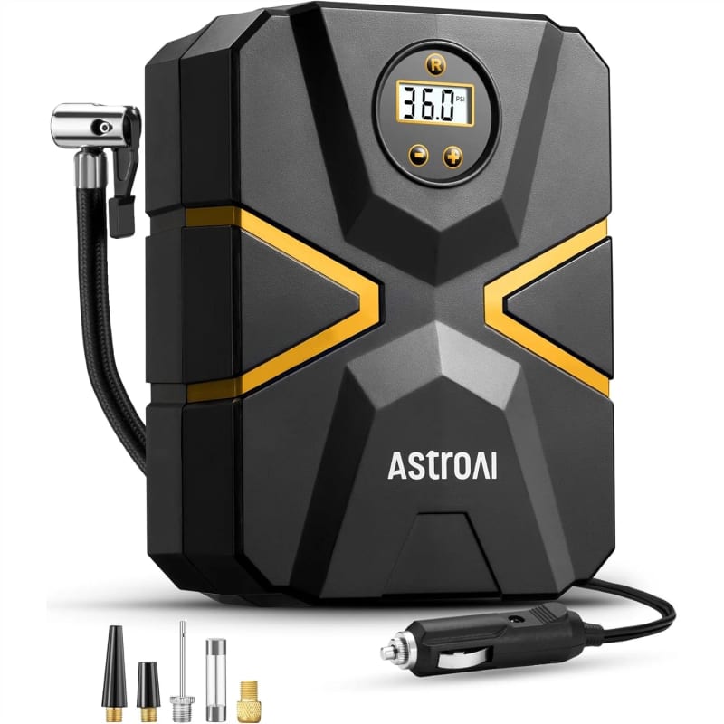 12V Tire Inflator Portable Air Compressor with Digital Scree — ілюстрація до статті