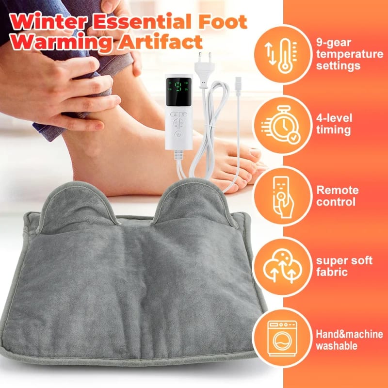 Electric Heating Foot Warmer Winter Gift USB Charging Foot H — ілюстрація до статті