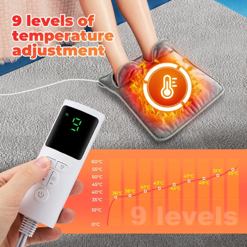 Electric Heating Foot Warmer Winter Gift USB Charging Foot H — приклад для огляду, фото 3