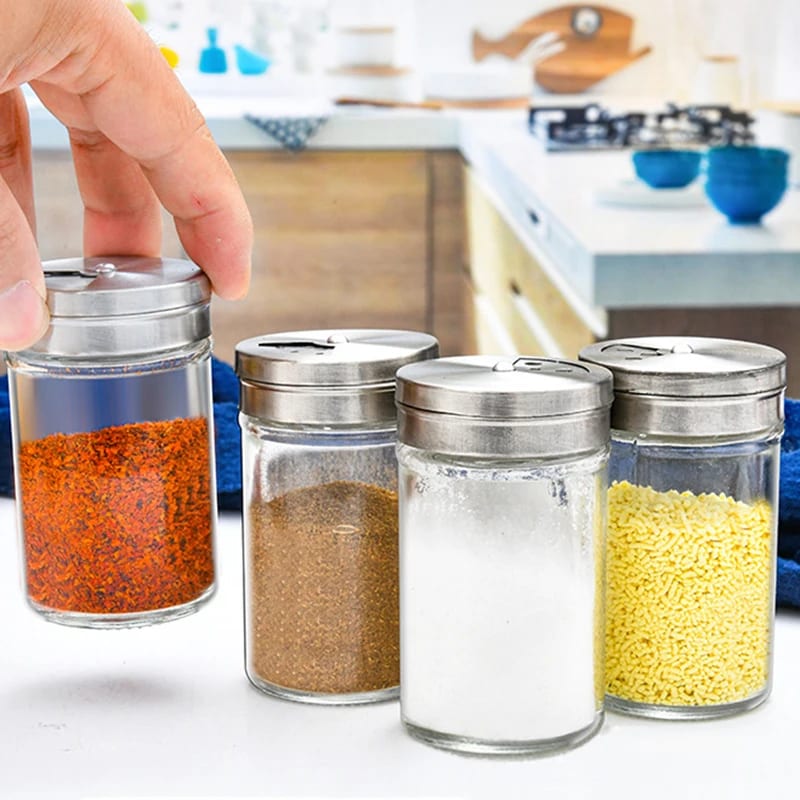 1pcs Glass Spice Jars Kitchen Seasoning Bottle for Herbs Spi — ілюстрація до статті