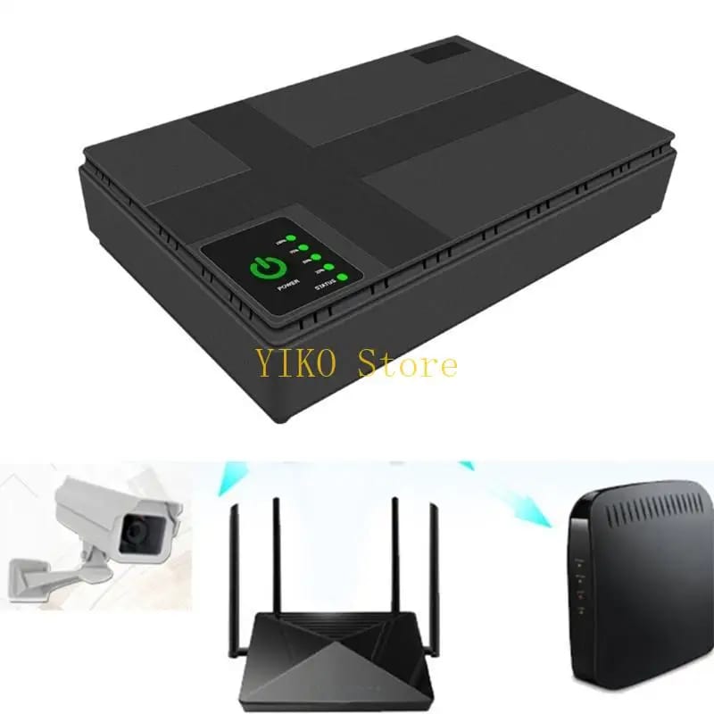 K32C 10400mAh Mini Portable UPS 5V/9V/12V Uninterruptible Po — приклад для огляду, фото 3