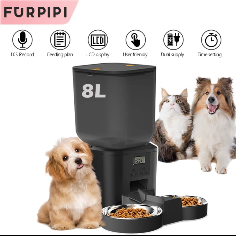FURPIPI Smart 8L Automatic Pet Feeder with Timer USB & Batte — ілюстрація до статті