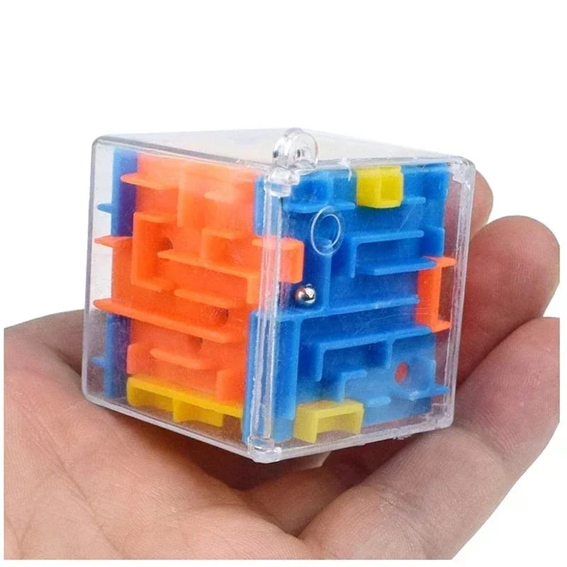3D Maze Magic Cube Six-sided Transparent Puzzle Speed Cube Rolling Ball Magic Cubes Maze Toys For Ch