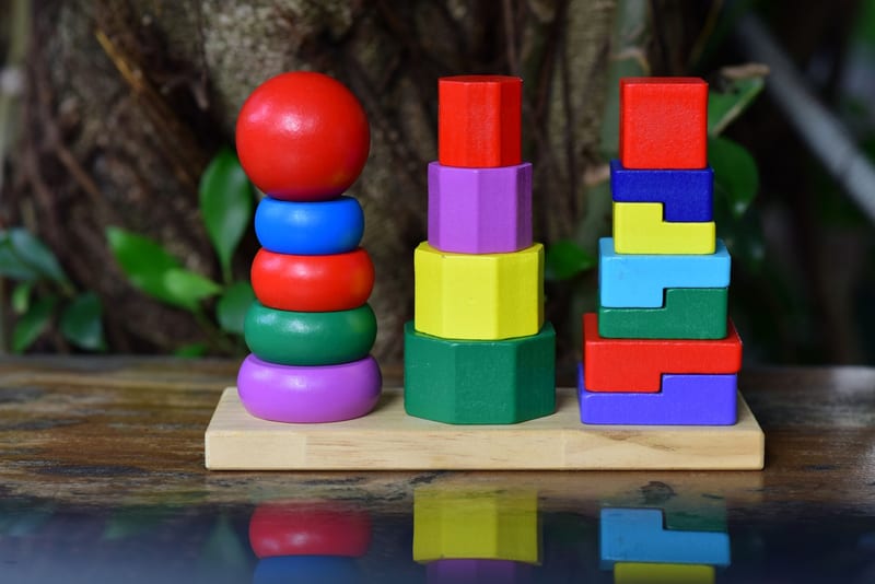 wooden stacking rainbow toy — приклад для огляду, фото 3