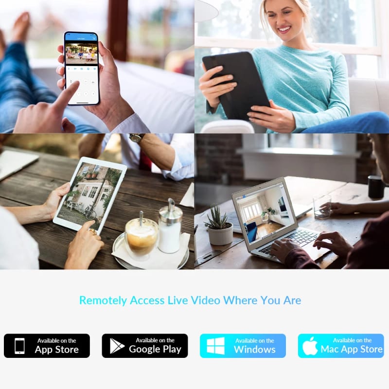 8MP 4K IP Camera Wifi Outdoor Surveillance Home Securtiy Pro — приклад для огляду, фото 3