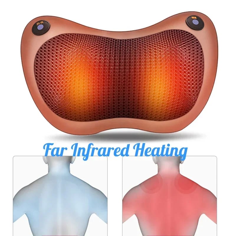 Kneading Electric Massage Pillow for Neck Shoulder Back Body — ілюстрація до статті
