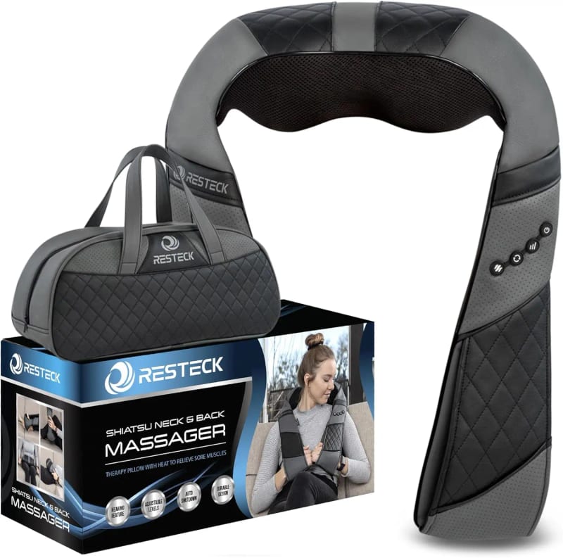 Electric Shiatsu Massage Pillow with Heat for Neck, Back, Sh — приклад для огляду, фото 3