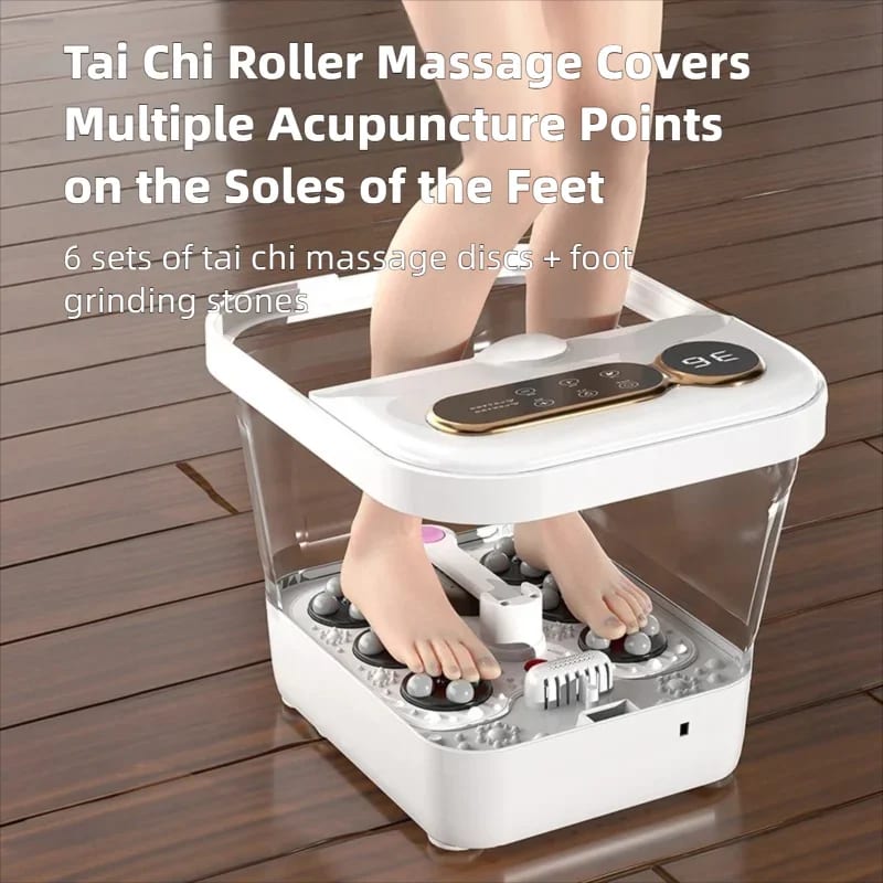 Foot Spa Bath Massager Automatic Warm Heated Simple Screen T — ілюстрація до статті