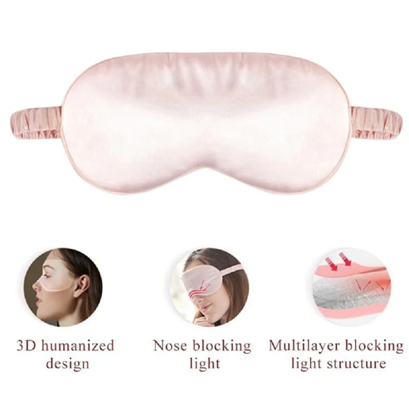 1pc Imitated Silk Shading Eye Cover Comfortable Travel Relax — ілюстрація до статті