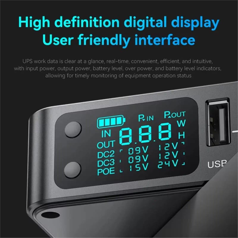【A03R】 D2P Mini UPS DC Uninterruptible Power Supply 18000mAh — ілюстрація до статті