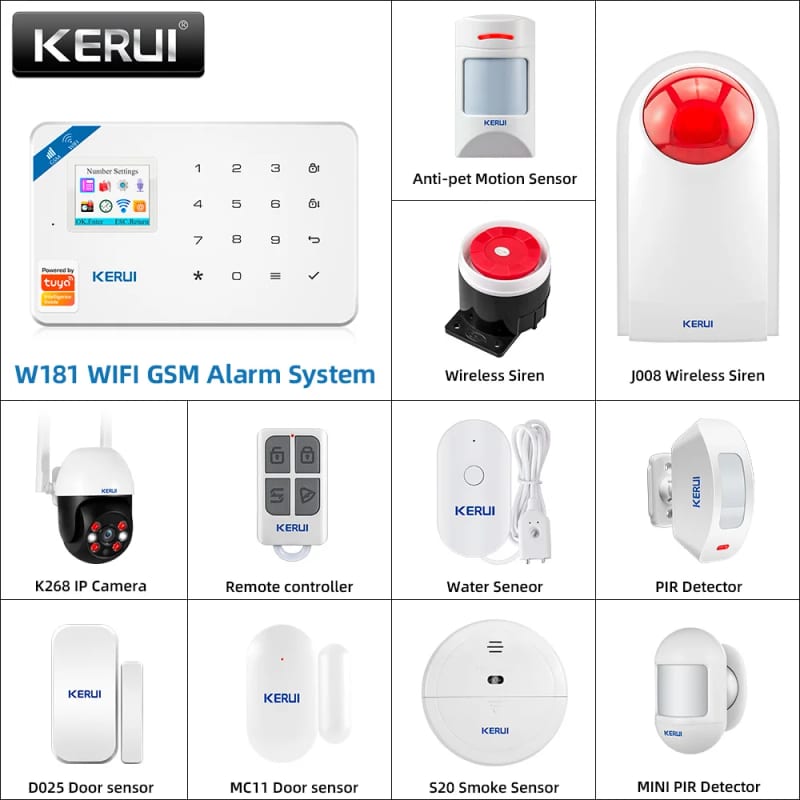 KERUI W181 Alarm System Panel WIFI GSM Alarm for Home Wirele — ілюстрація до статті