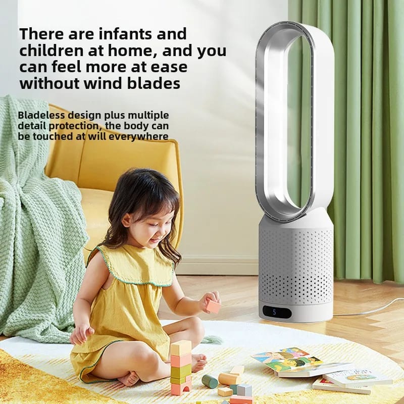 Dual Mode Fan Heater with Negative Ion Air Purifier Bladeles — приклад для огляду, фото 3