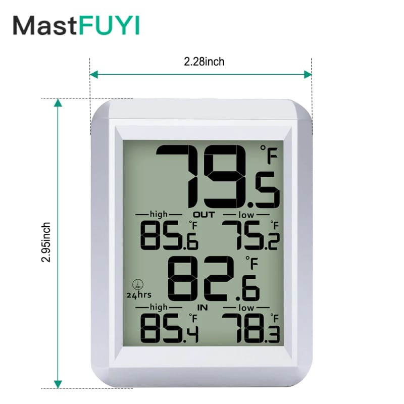 MASTFUYI Digital Thermometer Indoor Outdoor - Wireless LCD T — ілюстрація до статті