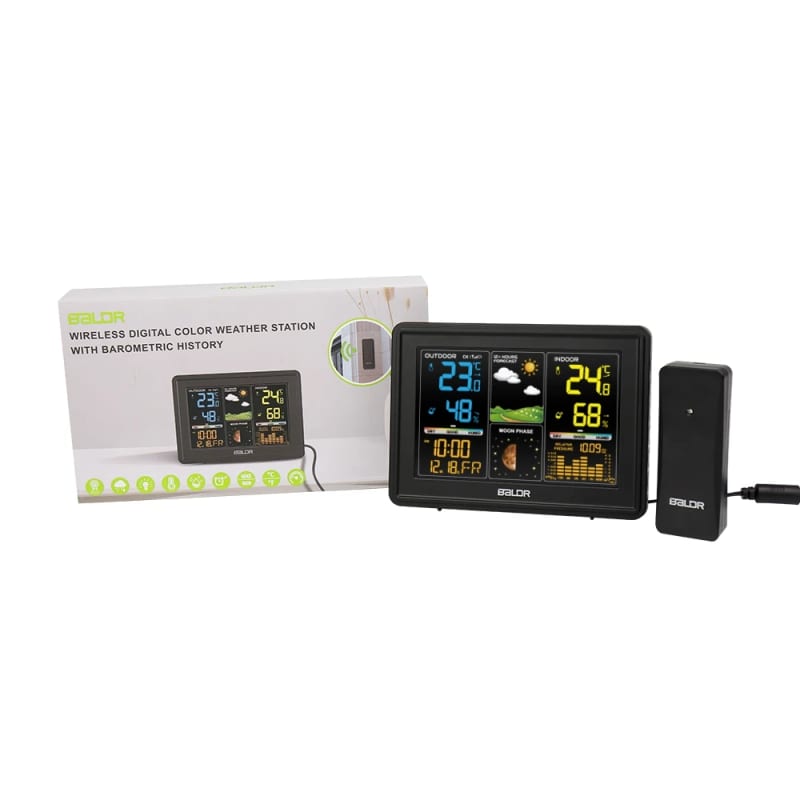 BALDR Wireless Weather Station RCC Alarm Clock Calendar Digi — приклад для огляду, фото 3