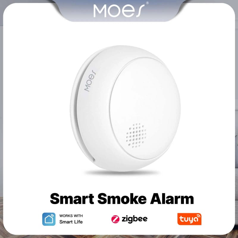 MOES ZigBee Smart Smoke Alarm Detector Wireless Fire 85dB So — приклад для огляду, фото 3