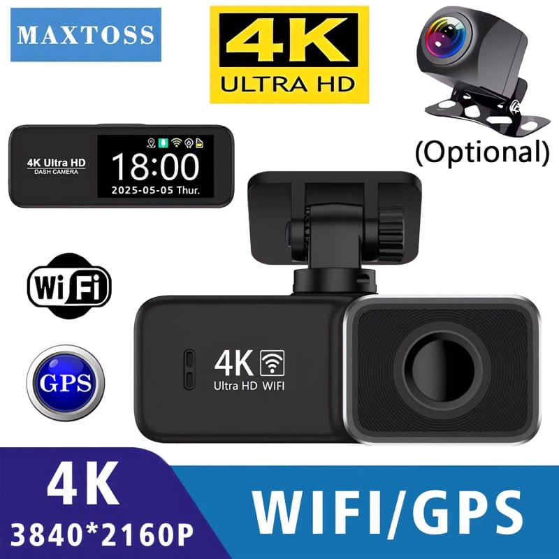 UlHD 4K 3840*2160P Dash Cam Car Camera Dual Lens Dvr 24H Par — ілюстрація до статті