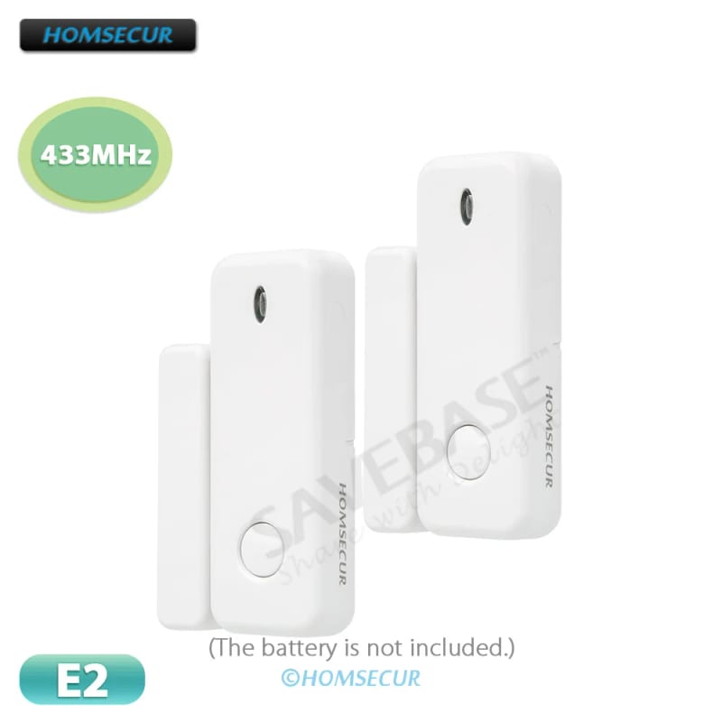 2Pcs E2 Wireless Door/Window Sensors 433MHz For HOMSECUR Tuy — приклад для огляду, фото 3