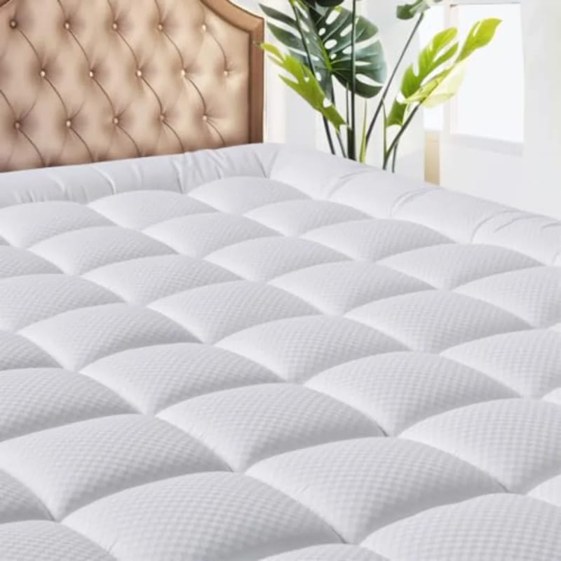 Size Mattress Pad - Cooling Breathable Mattress Topper, Quil — приклад для огляду, фото 3