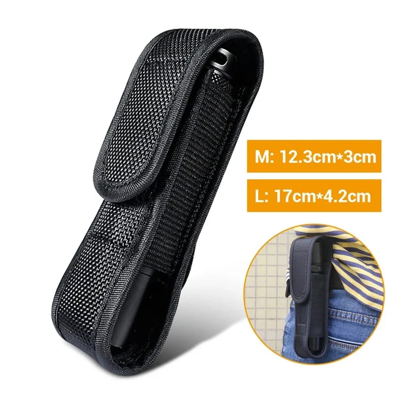 Tactical Molle Flashlight Pouch LED Torch Flashlight Holster — приклад для огляду, фото 3
