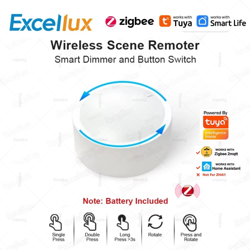 Tuya ZigBee Smart Knob Switch Dimmer Wireless Scene Linkage  — приклад для огляду, фото 3