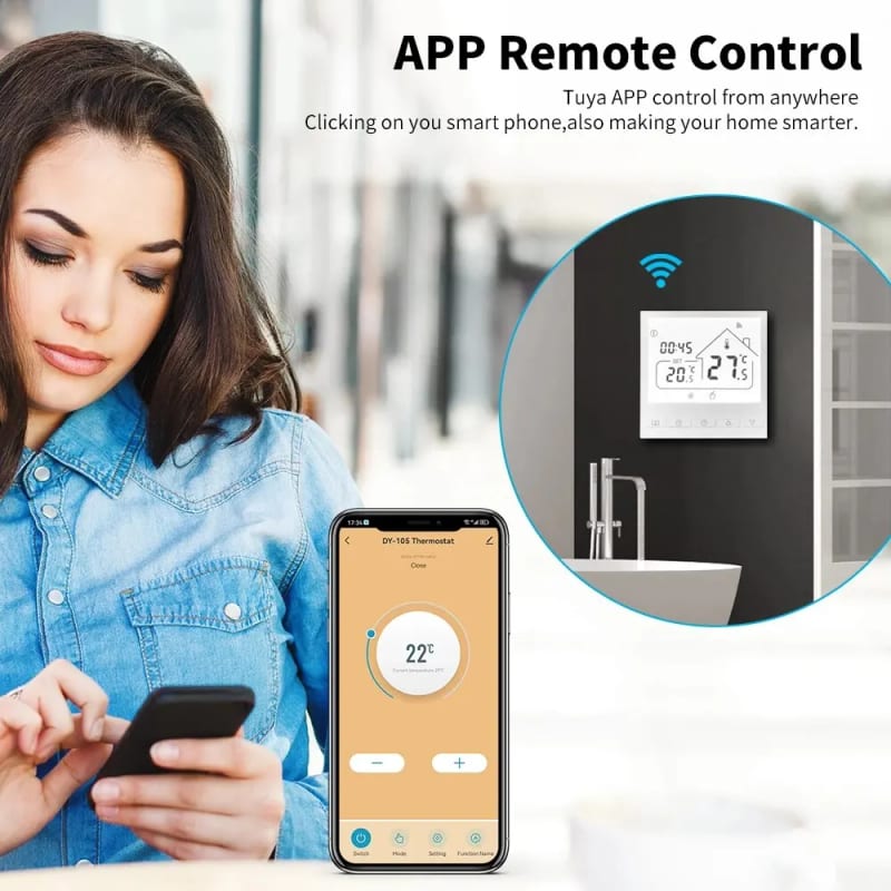 Tuya Smart WiFi Thermostat Water/Gas Boiler Electric Floor W — ілюстрація до статті