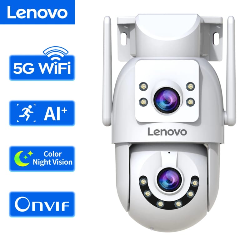 Lenovo 4K WiFi Surveillance Camera 5G Wifi Outdoor Dual Lens — иллюстрация к статье